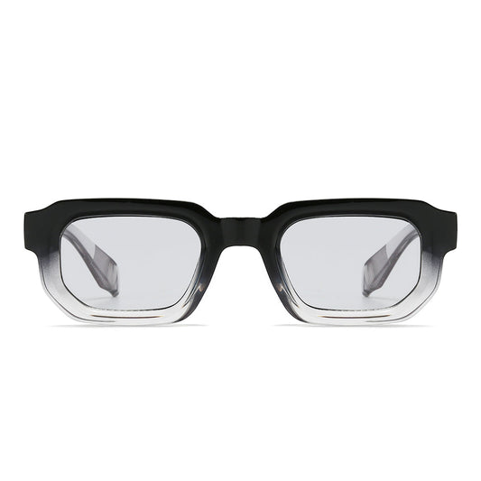 Acetate Rectangle Full-Rim Tinted Sunglasses